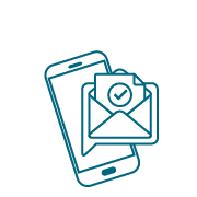 icon of phone and email