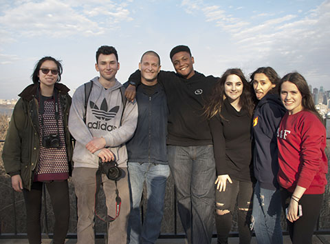 a photo of Fairfax Academy students in New York City