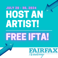 Host an Artist! Free IFTA! July 20 - 30, 2024